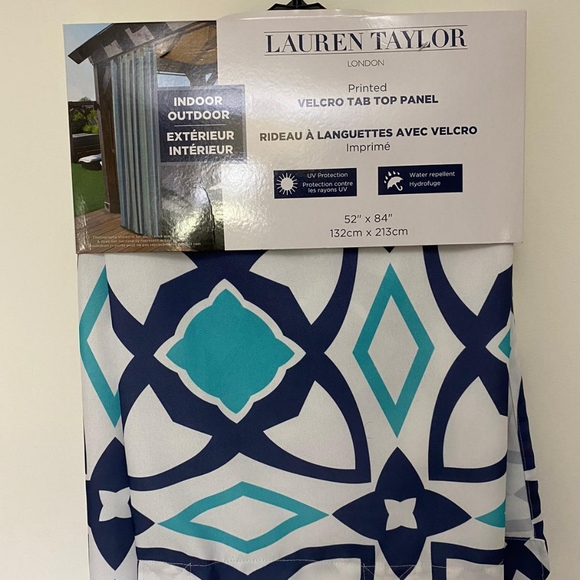 Lauren Taylor Velcro Tab Top Panels - Picture 2 of 4